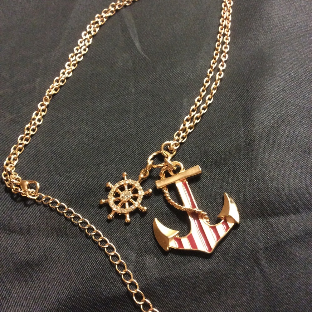 Gold-tone Anchor & Helm